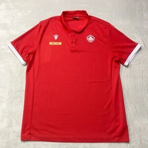 Canada Rugby x DHL Sponsor Macron‎ Polo Shirt Size 3XL